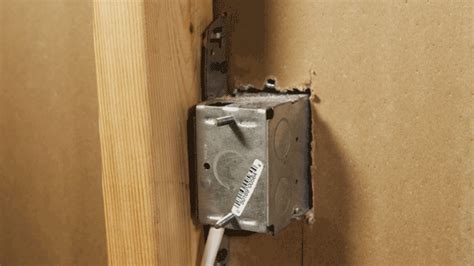 fix junction box|loose outlet box in drywall.